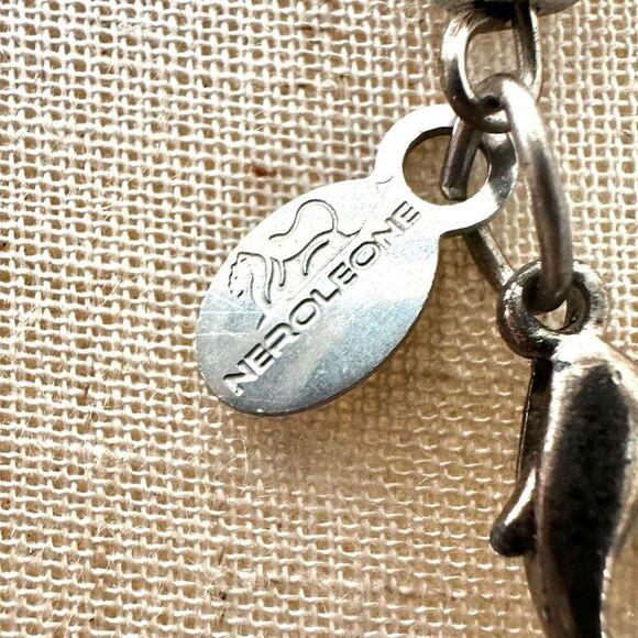 Neroleone blue and silver beaded multi strand necklace - Picture 6 of 11